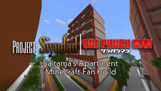 Saitama's Apartment, A Minecraft fan build from One Punch man.