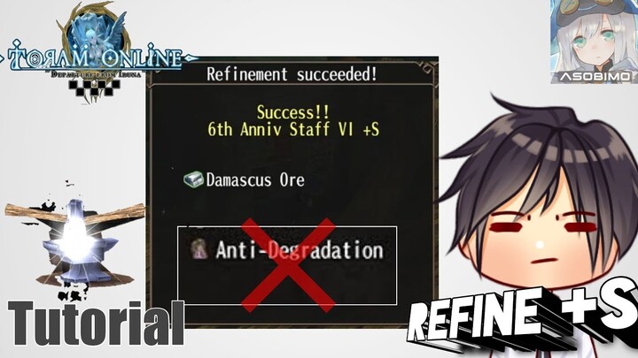 Tutorial Refine +S without ANDEG - Toram Online