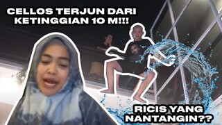 LONCAT DARI KETINGGIAN 10 METER LANTAI 2 RUMAH @Ricis Official !!!!! BERANI ATAU ENGGA???