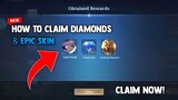 HOW TO CLAIM 1K DIAMONDS AND EPIC SKIN! FREE! LEGIT WAY! | MOBILE LEGENDS 2022