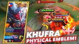 KHUFRA PHYSICAL EMBLEM ON RANKED GAME! | THEY LAUGH ON MY EMBLEM AND THIS WHAT HAPPENED! | MLBB