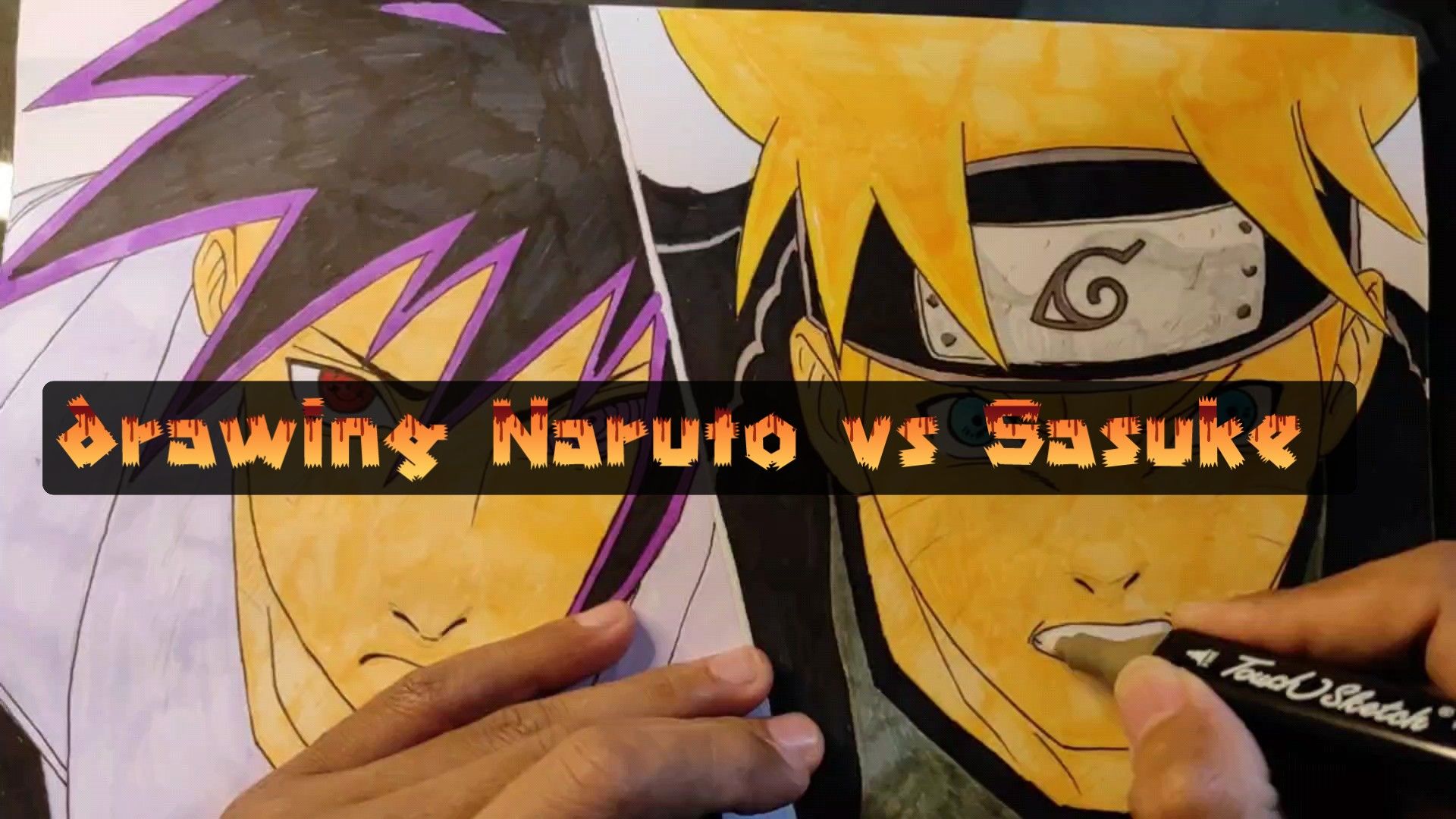 Speed Drawing - Naruto, Sasuke