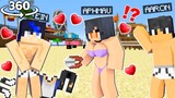 Ein Took Off APHMAU`S and AARON Clothes Prank in Minecraft!