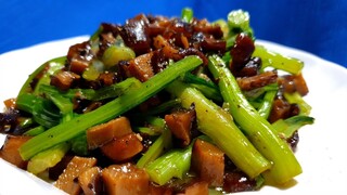 CẢI XÀO NẤM món chay ngon đơn giản dễ làm - Thanh cooking