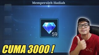 STOK TERBATAS !! CUMA 3000 RUPIAH DAPET 59 DIAMOND ! BURUAN SEBELUM HABIS