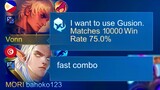 10,000 MATCHES GUSION IN RANKED GAME!!
