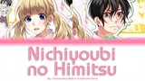 Nichiyoubi no Himitsu | Hamanaka Midori & Narumi Sena | Full ROM / KAN / ENG Color Coded Lyrics