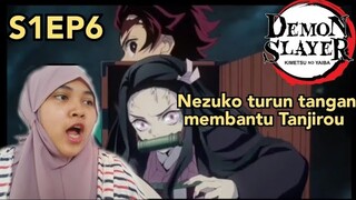 Misi Pertama Tanjirou feat Nezuko - Kimetsu No Yaiba Season 1 Episode 6 Reaction Indonesia