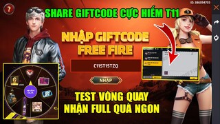 Share GiftCode Cực Hiếm T11 - Cách Chơi Vòng Quay Đăng Nhập Nhận Balô Quà FREE | Free Fire