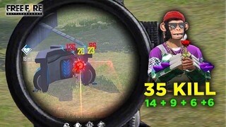 Squad 35 Kill OverPower XM8 and Mp40 Best Gameplay - Garena Free Fire- Total Gaming