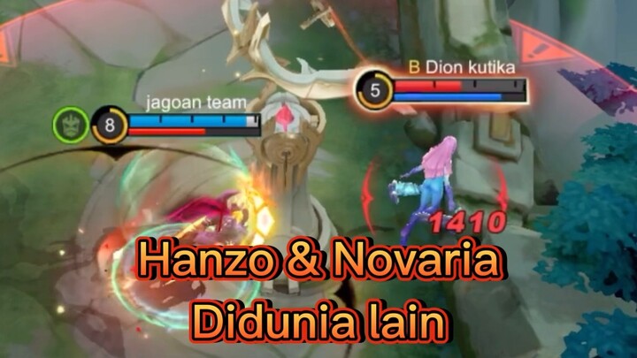 Hanzo sama Novaria adu duel di luar peta 😍