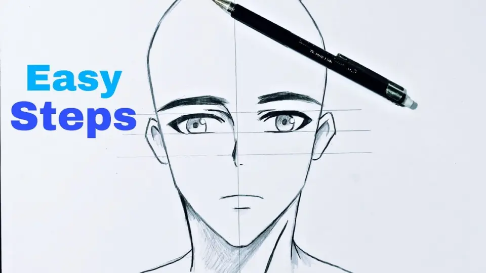 How To Draw Anime Boy Character Anime Drawing Tutorial For Beginners Bilibili