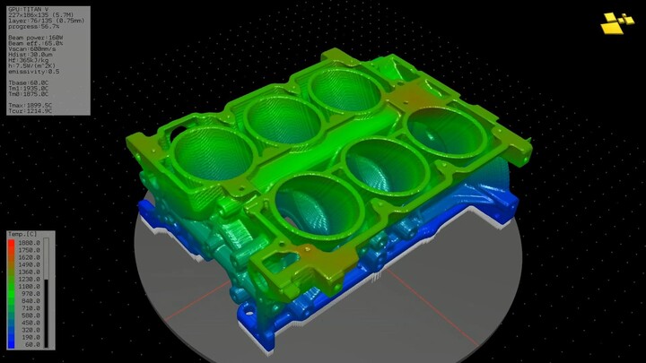 Engine Block | Additive Manufacturing & 3D printing Simulation