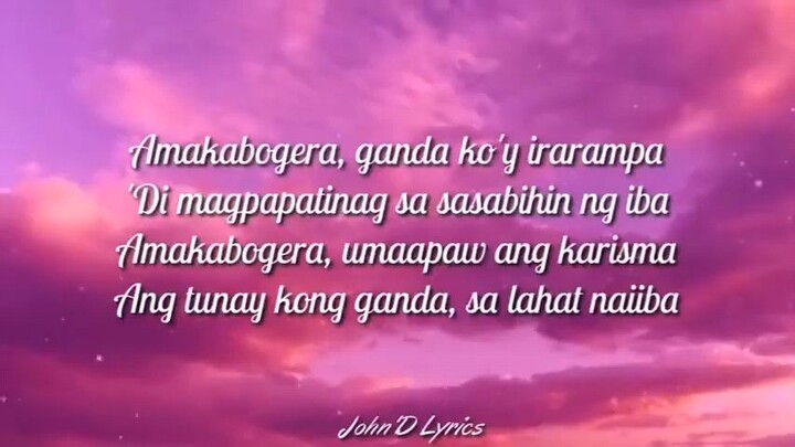 amakaboger by maymay entrata lyrics