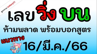 ห้ามพลาด! เลขวิ่งบน พร้อมบอกสูตรหวย แนวทาง 16/มี.ค./66