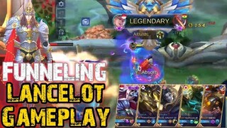 FUNNELING LANCELOT, NO MAGE, NO MM | LANCELOT GAMEPLAY | MOBILE LEGENDS