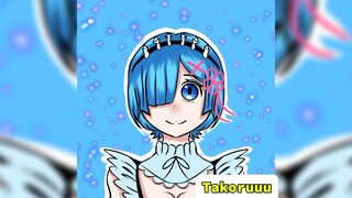 Fanart | Rem Mode Kerja