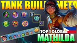 Mathilda Tank Mode! OP Support After Update | Top 1 Global Mathilda Gameplay By Coconut Curry ~ MLBB