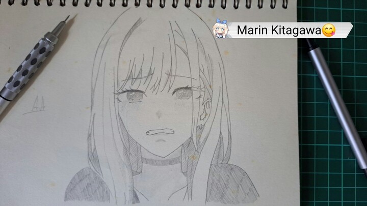 Masih Belajar Gambar Marin Kitagawa🙏