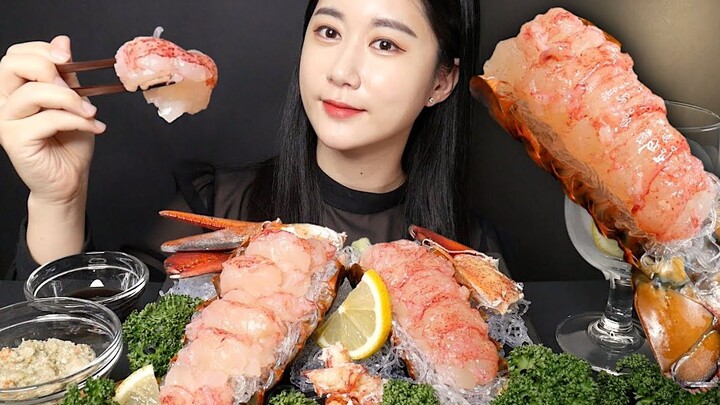 [ONHWA] The chewing sound of lobster sashimi!