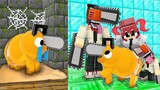 Monster School : Poor Pochita Dog but Good and Poor Chainsaw Man - Sad Story - Minecraft Animation