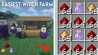 How to Make Working Witch Farm in Minecraft Bedrock 1.18/1.9 Newest Update