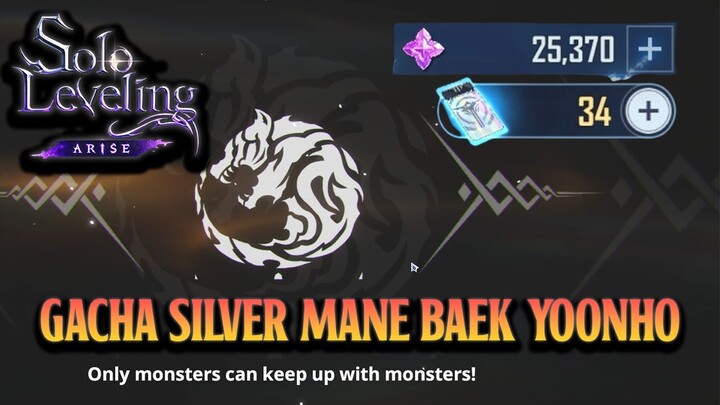 GACHA BANNER SILVER MANE BAEK YOONHO DAN SELECTION   | SOLO LEVELING: ARISE