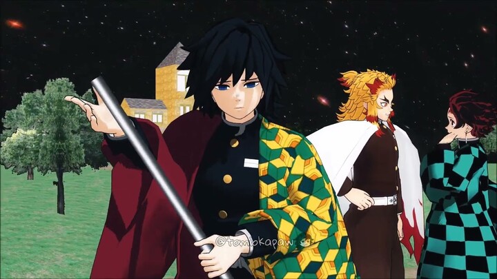 fierro golpeador de parejas felices |MMD #kimetsunoyaiba #rengoku #tanjiro #tomioka