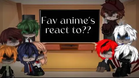 My favorite animeâ€™s react to each other | mha/deku | (1/8) | read description | â€¢Gacha Cookieâ€¢ |