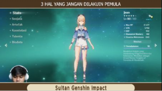 3 Hal Yang Jangan Dilakukan Pemula (PART 1) - Genshin Impact Indonesia