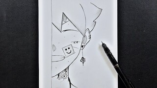 How to draw boruto !