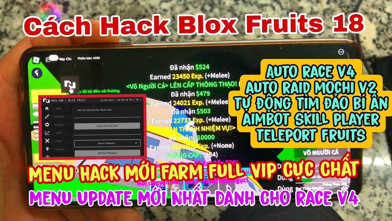 Hack blox fruit v18 client giọt nước v6 [rain fruit new] [FIXLAG] esp,auto  farm,raid,chets hop - BiliBili