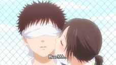 Disaat Mona-chan lengah, disitulah Asahi-chan merebut ciuman pertama Kuroiwa-kun 😋💦