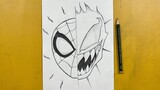 How to draw venom vs Spider-Man || comic art  || easy tutorial