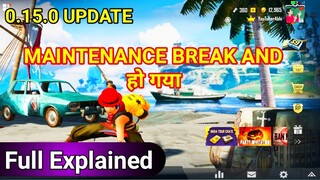 Pubg Mobile Maintenance Break And 0.15.0 || All New Event Explained