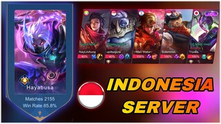 INDONESIA SERVER IS WAY HARDER THAN NORTH AMERICA? TOP GLOBAL HAYABUSA GAMEPLAY