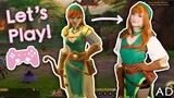 Playing AdventureQuest 3D IN COSPLAY! | AnyaPanda