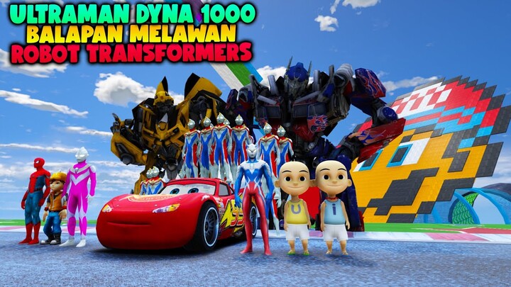 ULTRAMAN DYNA SERIBU BAYANGAN BALAPAN MELAWAN TRANSFORMERS MASUK KE MULUT MARIO BROS, GTA 5 ULTRAMAN