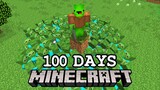 I Spent 100 Days in a Zombie Apocalypse in Minecraft