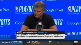 Warriors Head Coach Steve Kerr on Gary Payton II's growth: "His defense is elite"