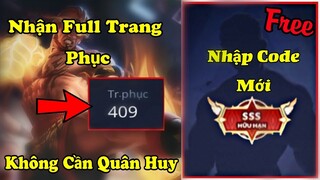 Liên Quân | Nhận Code Mới Nhất Và Cách Nhận Full Trang Phục Vip Miễn Phí, Không Cần Quân Huy