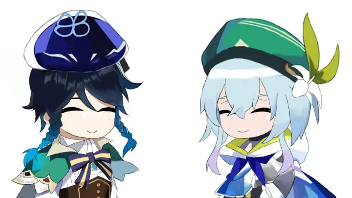 [Clip·MAD·Dubbing] [Genshin/most precious item] Green hat or blue hat?