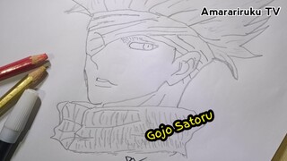 Gojo Satoru | Amarariruku TV | Drawing sketsa anime