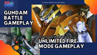 Keseruan Main Mode Unlimited Fire Mode || Gundam Battle CN