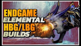 ENDGAME ELEMENTAL HBG/LBG BUILDS | MHWORLD - ICEBORNE