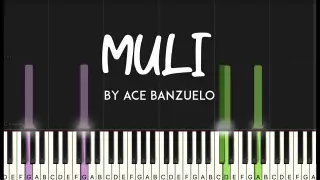 Muli by Ace Banzuelo synthesia piano tutorial + sheet music
