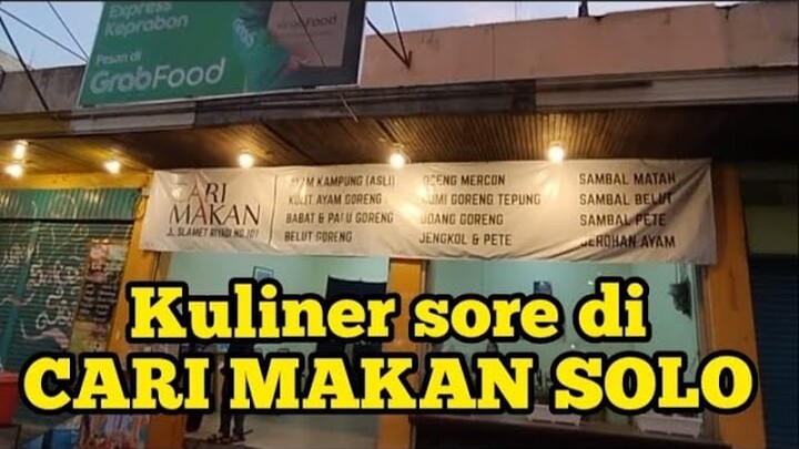 KULINER SORE DI CARI MAKAN SOLO