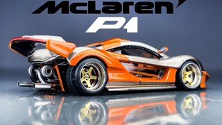 JDP ปรับเปลี่ยน Hot Wheels - McLaren P1 Street V12 Twin Turbo ตัวถังกว้าง - โครงการ Jakarta Diecast