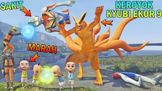 UPIN IPIN DAN NARUTO KEROYOK KYUBI EKOR 9, SELAMATKAN ULTRAMAN - GTA 5 BOCIL SULTAN