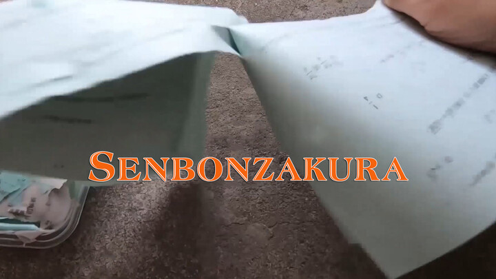 Tearing up paper to play Senbon Zakura [Remake]